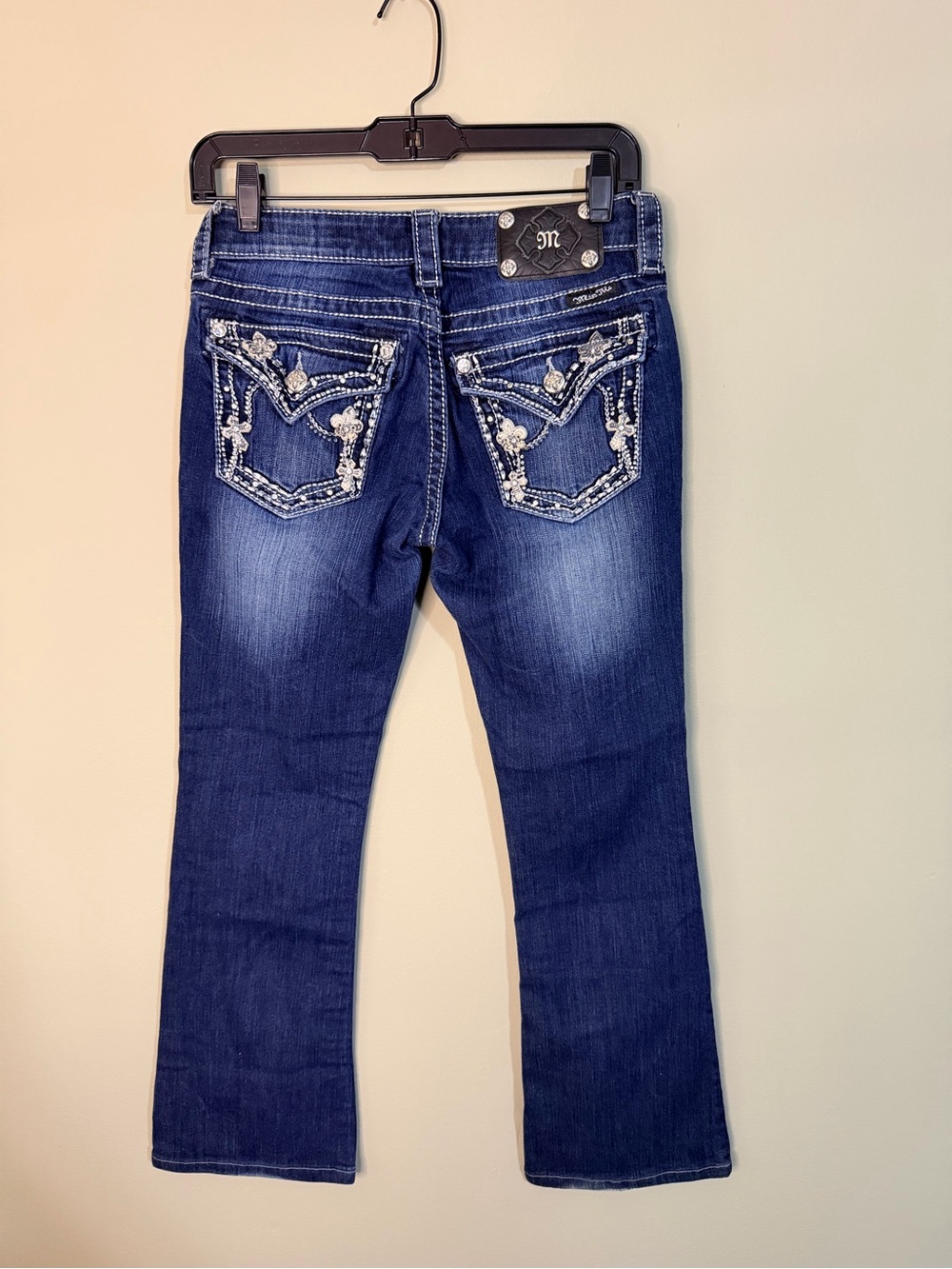 Gorgeous Vintage Y2K Miss Me Boot Jeans With Embellished Pockets 28” Inseam